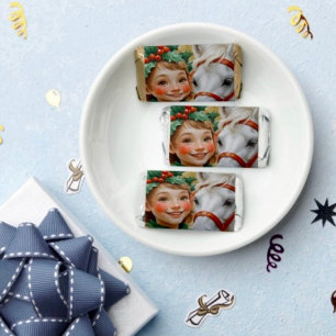 Bells Holly and Horse Christmas Elf Hershey's Miniatures