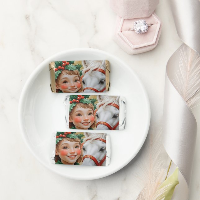 Bells Holly and Horse Christmas Elf Hershey's Miniatures (Wedding)