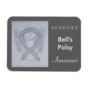Bell's Palsy Awareness Ribbon Angel Custom Magnet
