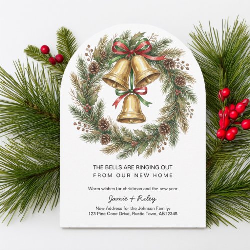 Bells Ringing Out From Our New Home Christmas Holiday Card