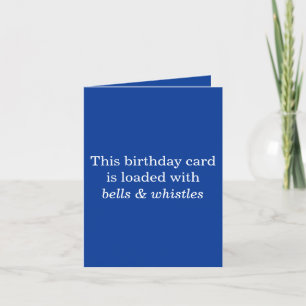 Bells & Whistles Birthday Card