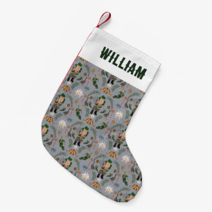 Bellsnickel and Pennsylvania Christmas Motifs Small Christmas Stocking