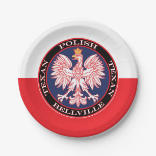Bellville Round Polish Texan Paper Plates