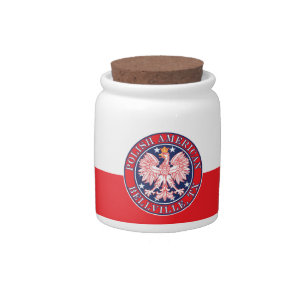 Bellville Texas Polish American Eagle Candy Jar