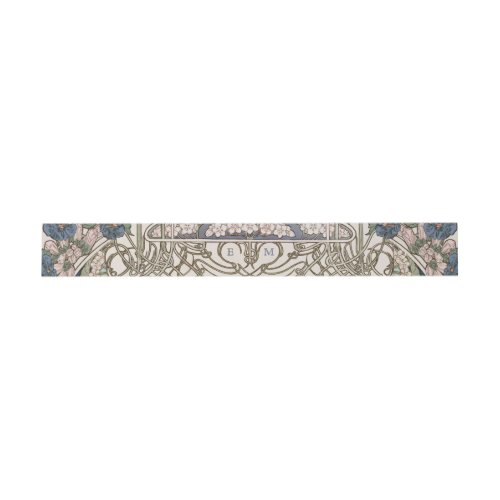 Belly Band Art Nouveau Mucha Monogram Initials