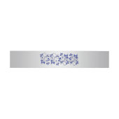 Belly Band | Royal Blue, Silver Gray, Floral (Flat)