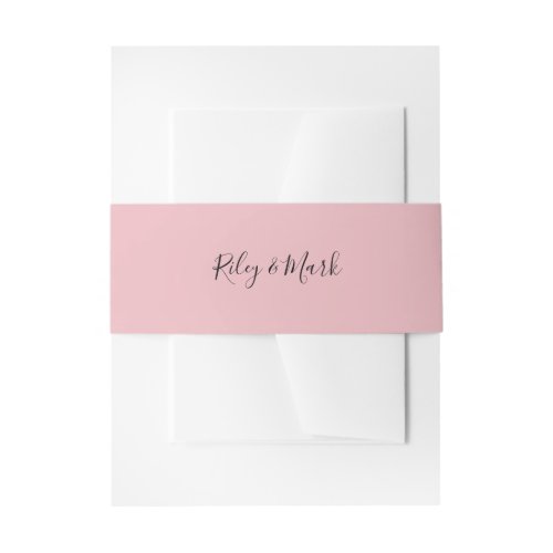 Belly Band Wedding Suite Invitation Wrap E705