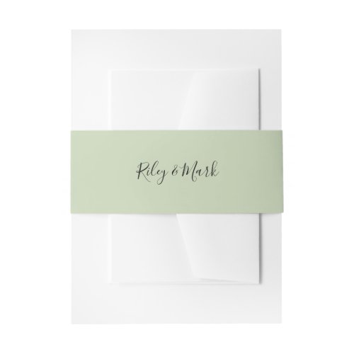 Belly Band Wedding Suite Invitation Wrap E705