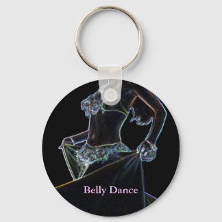 Belly Dance black Keychain