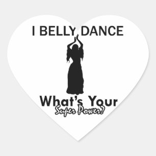 Belly Dance designs Heart Sticker