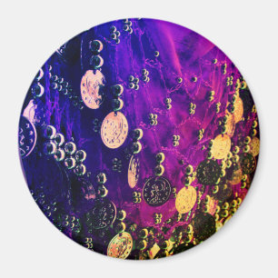 Belly dance hip scarf with coins magnet