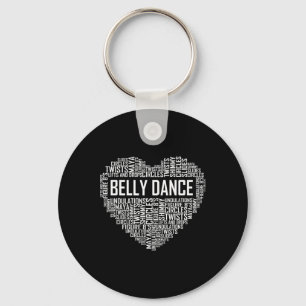 Belly Dance Lover Gift Belly Dancer Heart Gifts Keychain