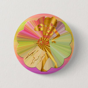 Belly Dance Pinback Button