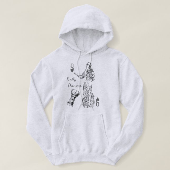 Belly Dancer Basic Hooded Sweatshirt (Design Front)