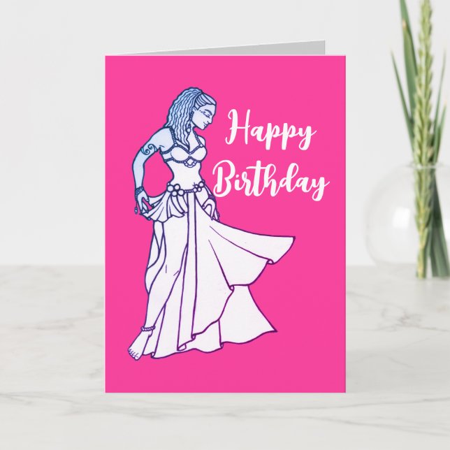 Belly Dancer Birthday Cards (Front)