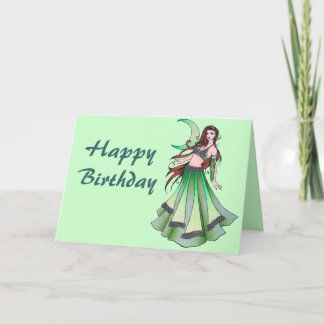Belly Dancer Birthday Cards