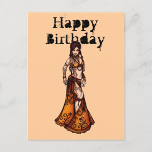 Belly Dancer Birthday Cards