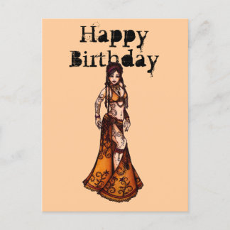 Belly Dancer Birthday Cards