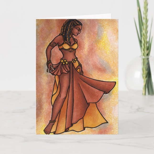 Belly Dancer Birthday Cards (Front)