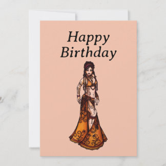 Belly Dancer Birthday Cards