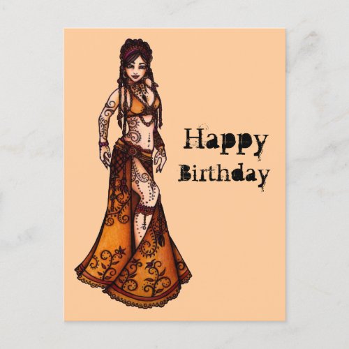 Belly Dancer Birthday Cards