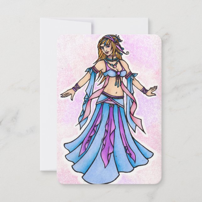 Belly Dancer Birthday Cards (Front)