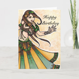 Belly Dancer Birthday Cards