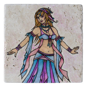 Belly Dancer Birthday Cards Trivet