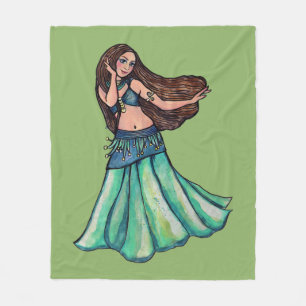 Belly Dancer Fleece Blanket