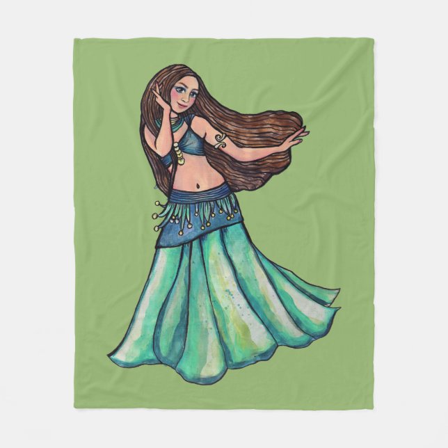 Belly Dancer                                       Fleece Blanket (Front)