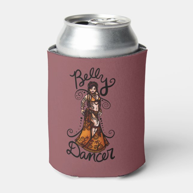 Belly Dancer Goddess  Can Cooler (Can Front)