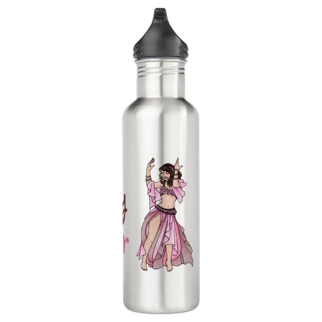 Belly Dancer Habibi  Stainless Steel Water Bottle (Right)