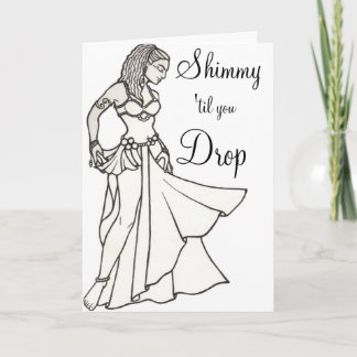 Belly Dancer Holiday Card