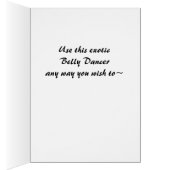 Belly Dancer - Illustration - All Occasion Use (Inside (Right))