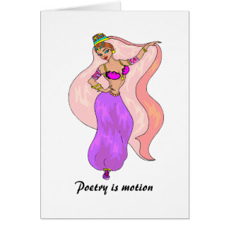 Belly Dancer - Illustration - All Occasion Use Cards