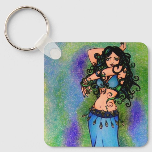 Belly Dancer  Keychain (Front)