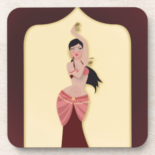 Belly Dancer Middle Eastern dancer Beverage Coaster