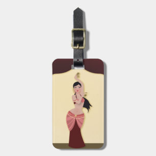 Belly Dancer Middle Eastern dancer Luggage Tag