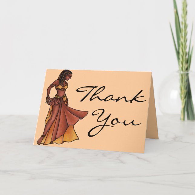 Belly Dancer Thank You Cards (Front)