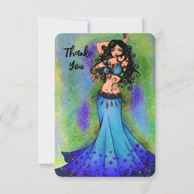 Belly Dancer Thank You Cards (Front)