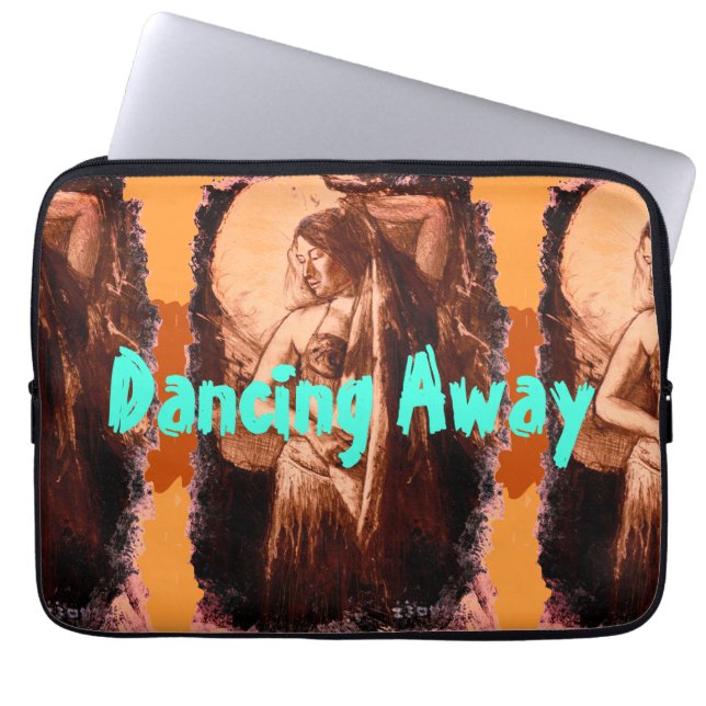 Belly Dancer with a Veil by Alexandra Cook iPad Sl Laptop Sleeve (Front)