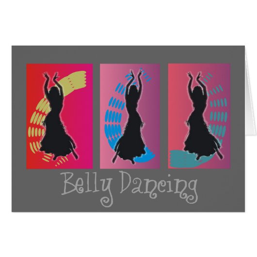 Belly Dancing Art Gifts Cards (Front Horizontal)