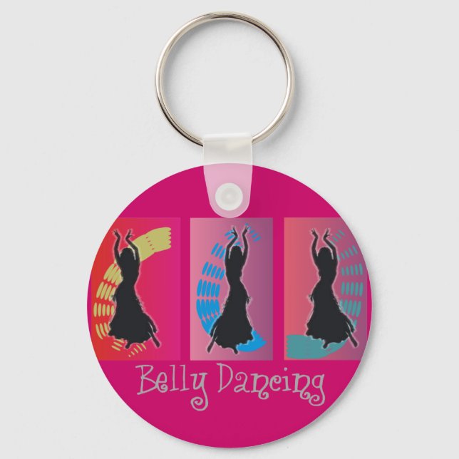 Belly Dancing Art Gifts Keychain (Front)