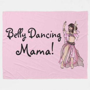 Belly Dancing Mama! Fleece Blanket