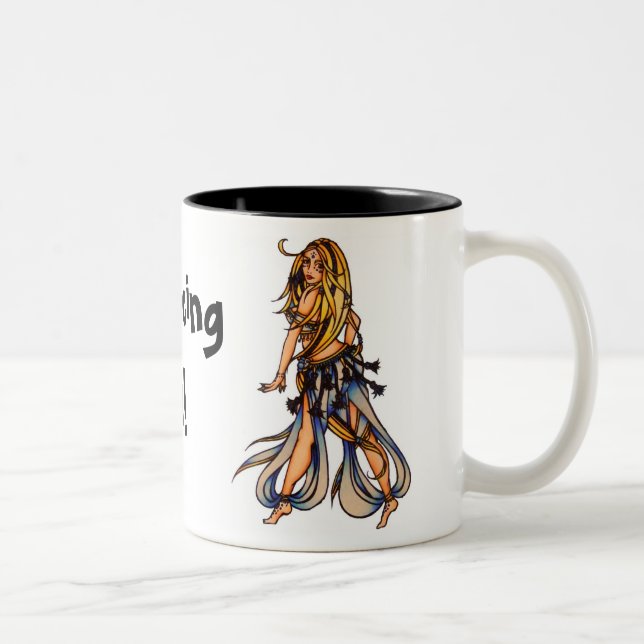 Belly Dancing Mama! Two-Tone Coffee Mug (Right)