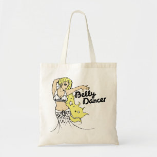 Belly dancing mermaid tote bag