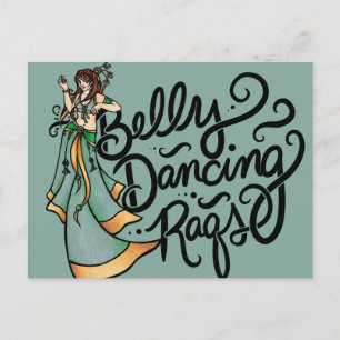 Belly Dancing Raqs Belly Dancer Postcard