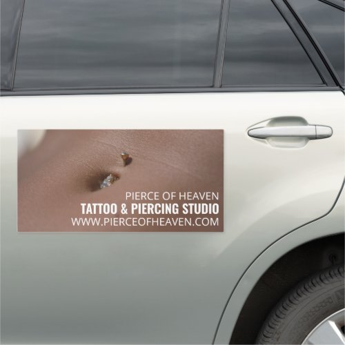 Belly Piercing Tattooist  Body Piercer Car Magnet