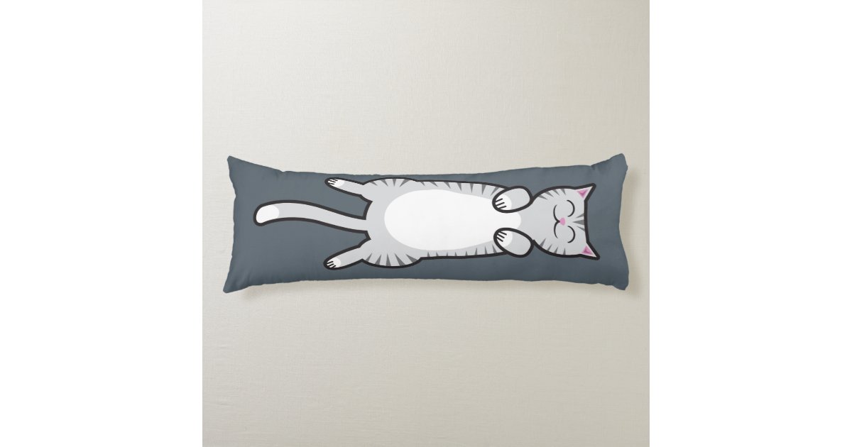 pillow tabby grey