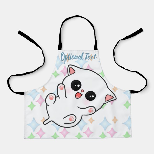 Belly Rub Time Kitten Apron (Front)